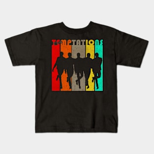 The Temptations Silhouette Kids T-Shirt